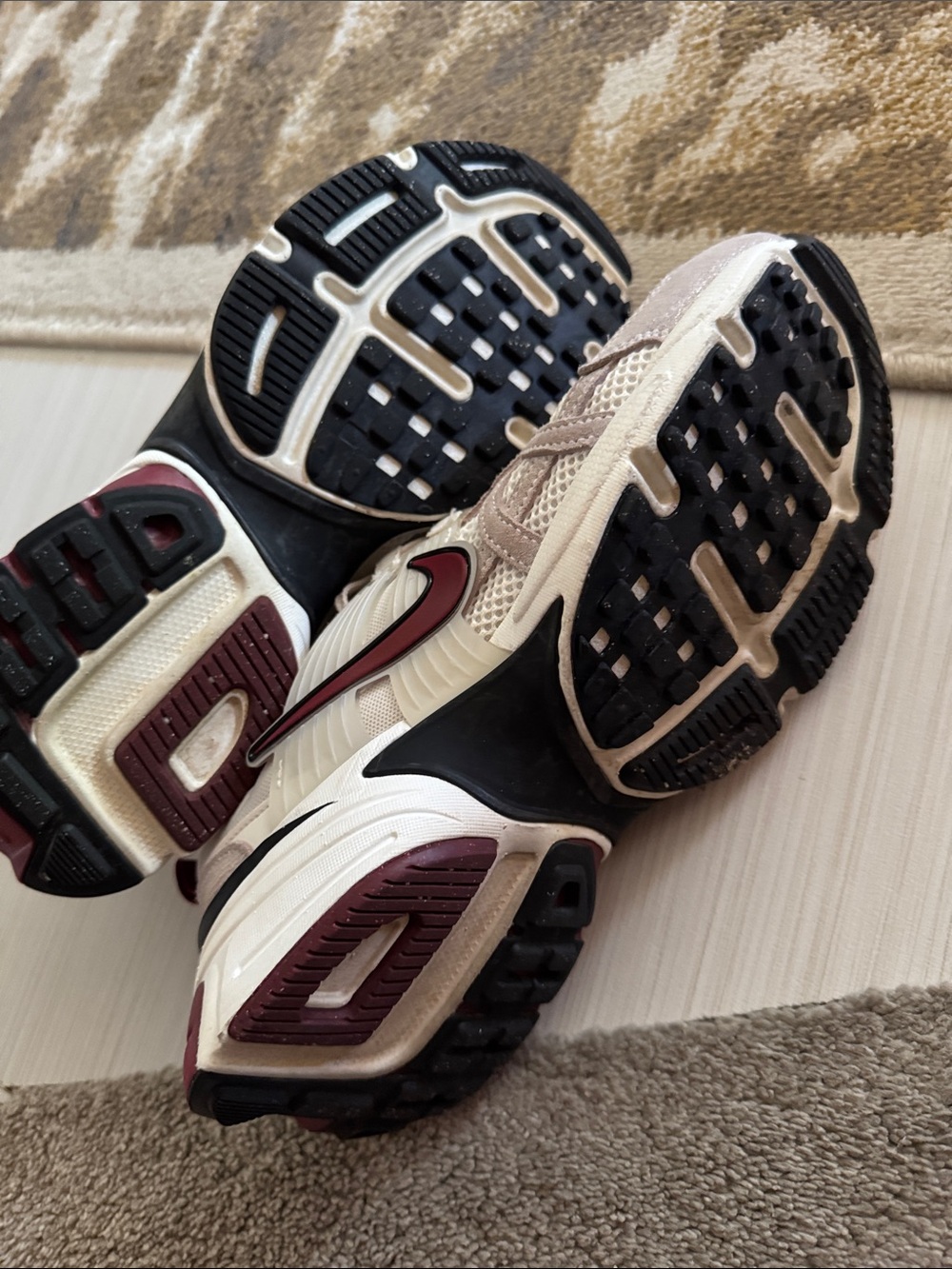 Nike Women’s White & Burgundy Mesh Trail Sneakers - Picture 5 of 7